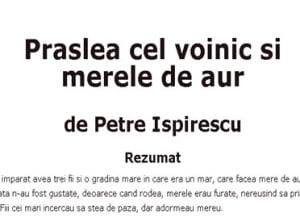 Praslea cel voinic rezumat