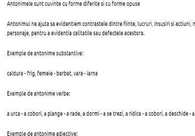 definitie antonime