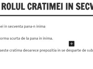 Care este rolul unei cratime
