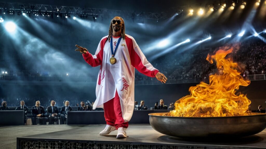 Default Snoop Dogg Olympic Torchbearer at the Opening of the 2 2