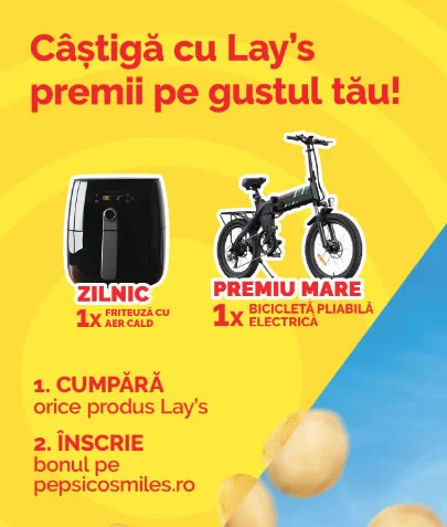 Participa si Castiga Friteuza cu Lays