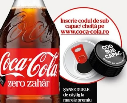 înscrie codul Coca Cola